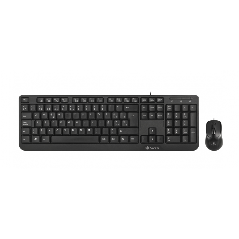 NGS TECLADO COM FIO + RATO COM FIO MULTIMÉDIA WIRED